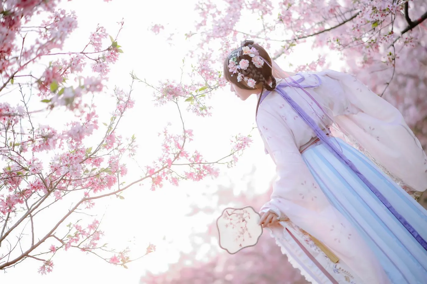 Nyako喵子 – NO.35 樱花汉服 花神祈愿 [52P]插图8